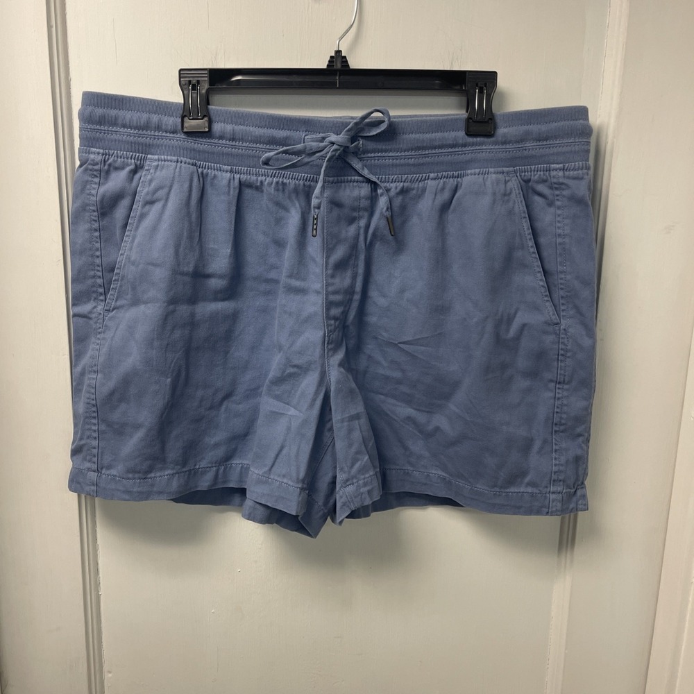 Women's ORVIS Pull on Shorts Size XL Blue New NWT Casual Drawstring Waist